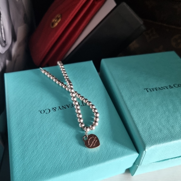 Tiffany & Co 925 Rubedo Mini Heart Bracelet - Picture 9 of 9